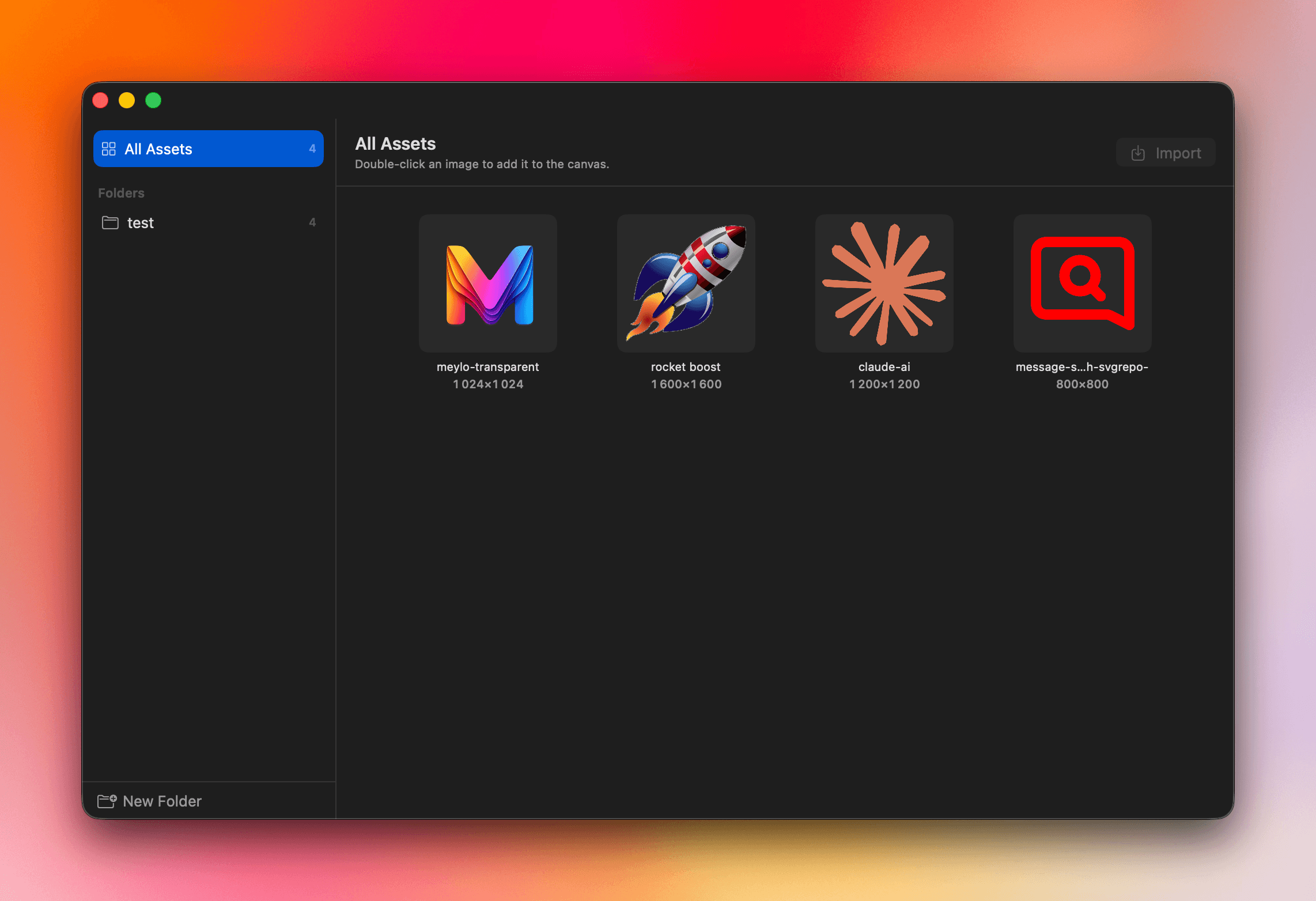 Drag, drop, arrange your images.